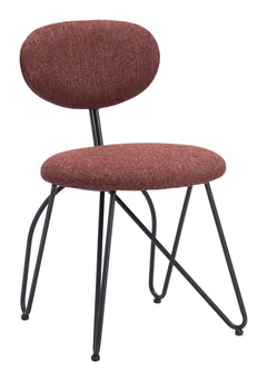 Novi Maroon Brown Dining Chair (Set of 2) - Ornate Home