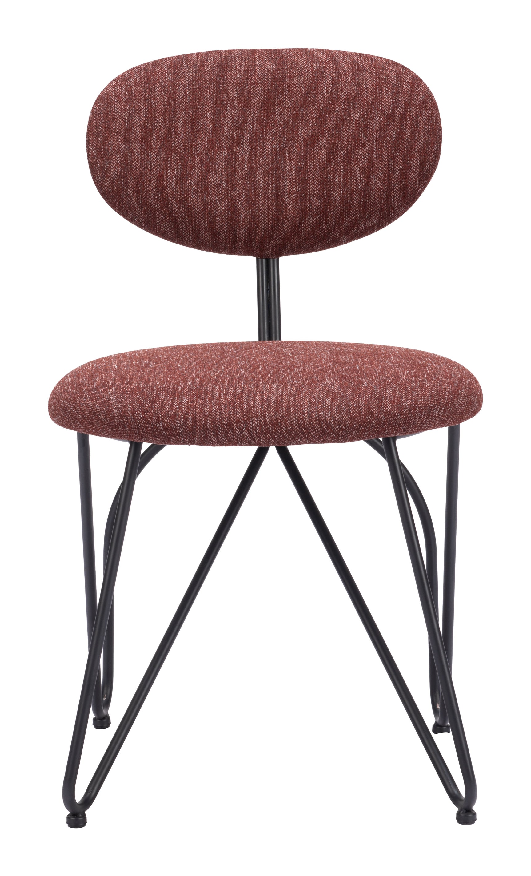 Novi Maroon Brown Dining Chair (Set of 2) - Ornate Home