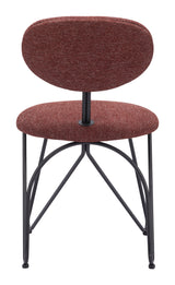 Novi Maroon Brown Dining Chair (Set of 2) - Ornate Home