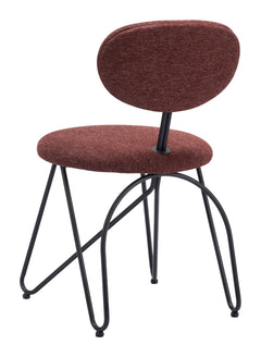 Novi Maroon Brown Dining Chair (Set of 2) - Ornate Home