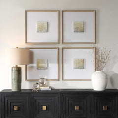 Now & Then Multicolor Abstract Art (Set of 4) - Ornate Home