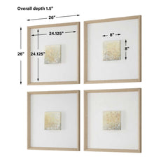 Now & Then Multicolor Abstract Art (Set of 4) - Ornate Home
