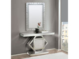 Nowles Mirrored & Faux Diamonds Console Table - Ornate Home