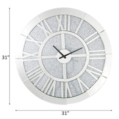 Nowles Mirrored Wall Clock - Ornate Home