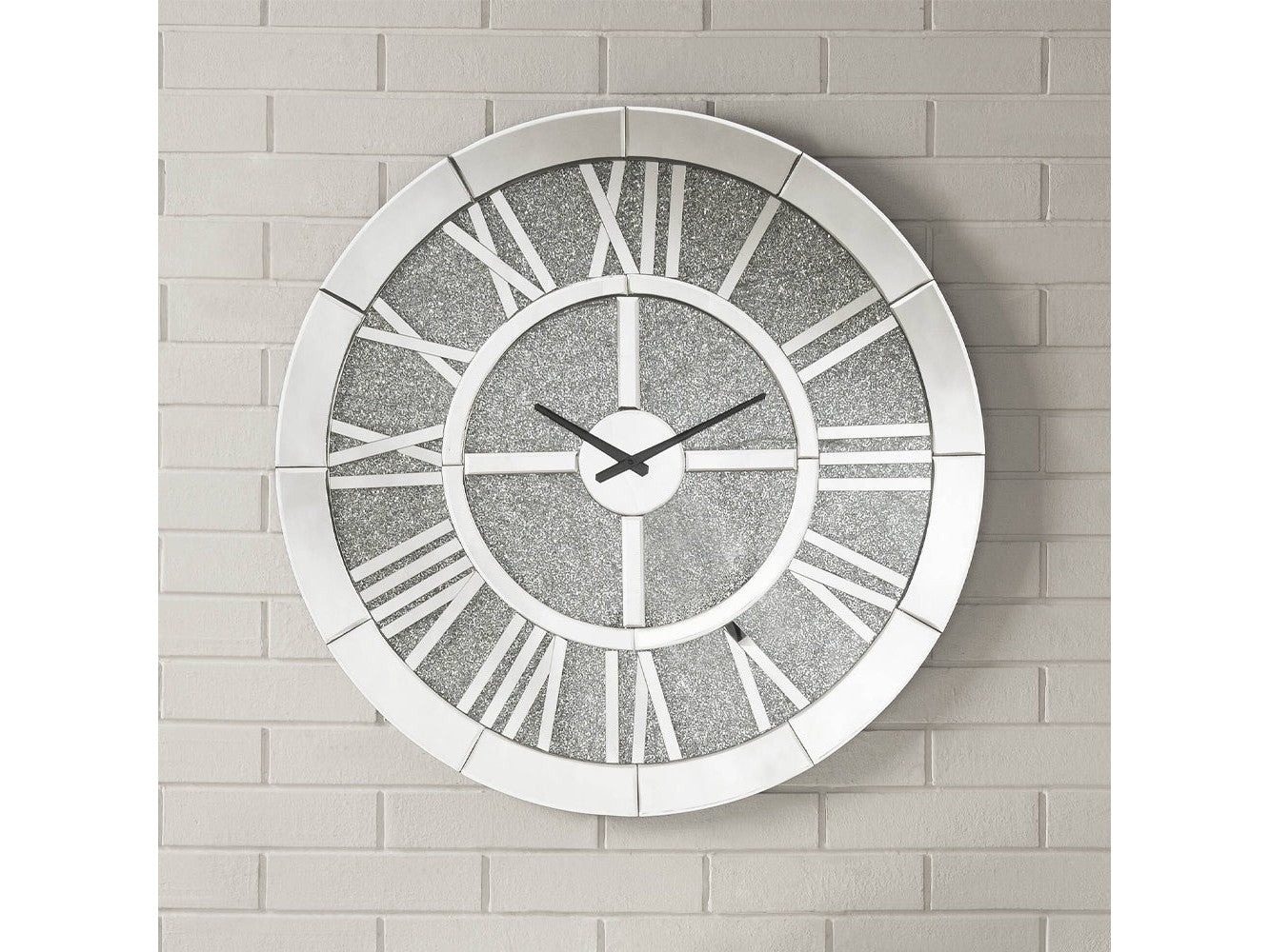 Nowles Mirrored Wall Clock - Ornate Home