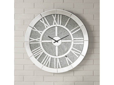 Nowles Mirrored Wall Clock - Ornate Home