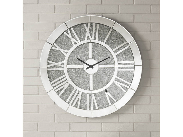 Nowles Mirrored Wall Clock - Ornate Home