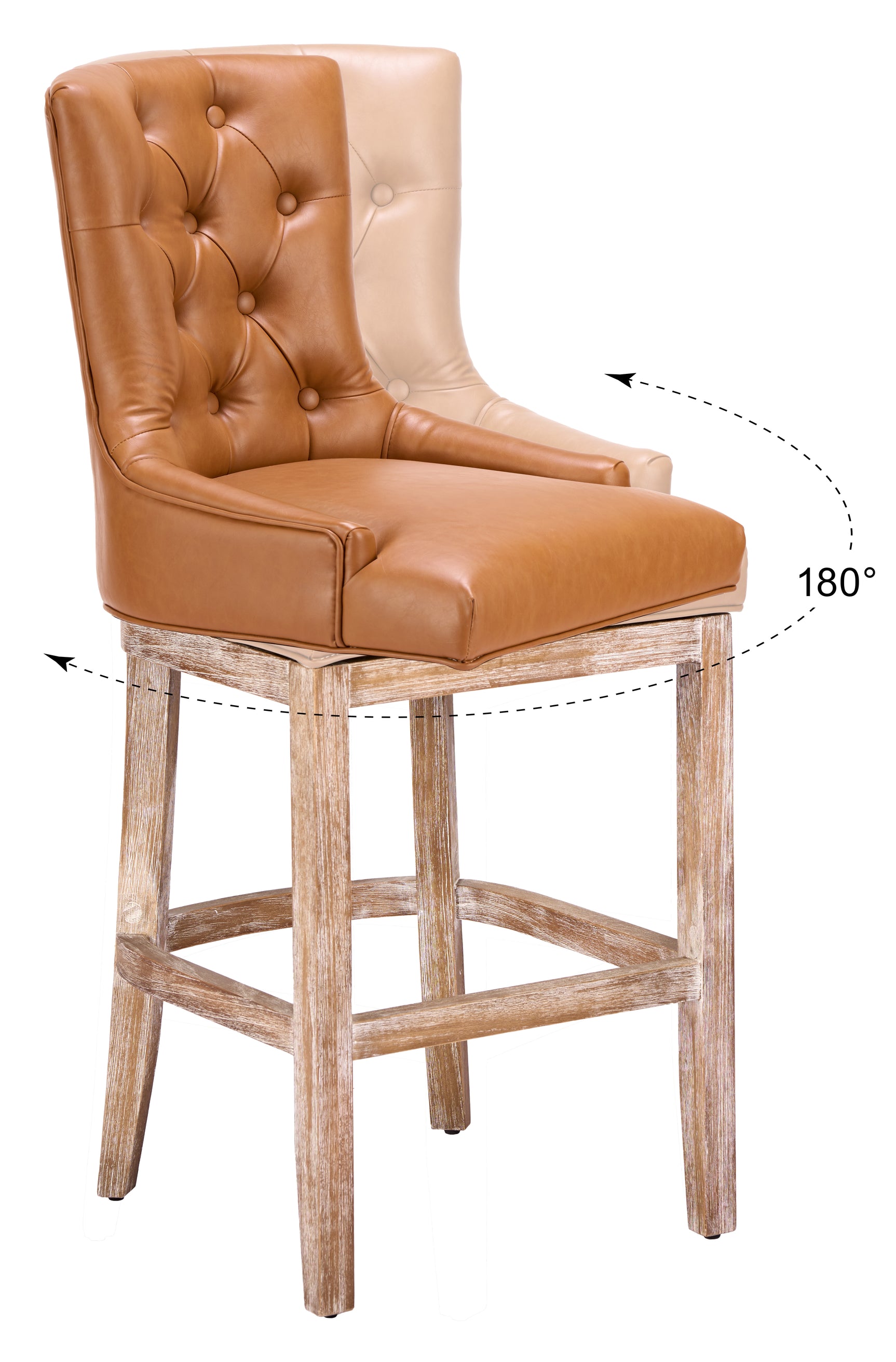 Nuby Brown Swivel Barstool