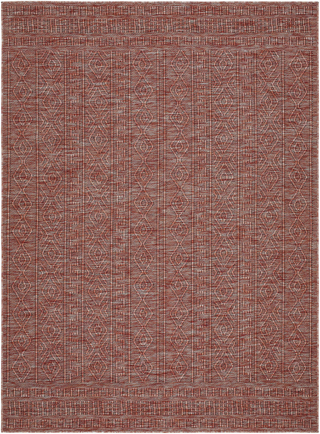 Nuela Burgundy Outdoor Area Rug - Clearance - Ornate Home