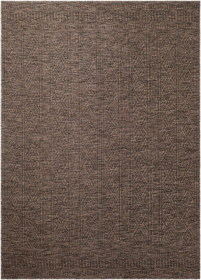 Nuela Dark Brown Outdoor Area Rug - Clearance - Ornate Home