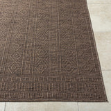 Nuela Dark Brown Outdoor Area Rug - Clearance - Ornate Home