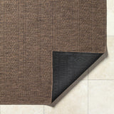 Nuela Dark Brown Outdoor Area Rug - Clearance - Ornate Home
