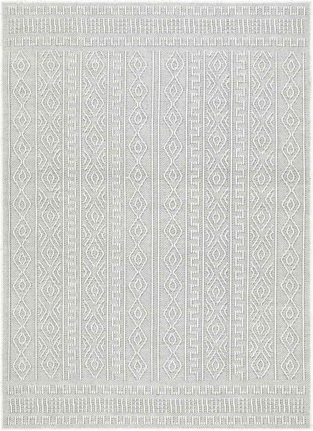 Nuela Light Gray Outdoor Area Rug - Clearance - Ornate Home