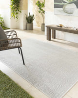 Nuela Light Gray Outdoor Area Rug - Clearance - Ornate Home