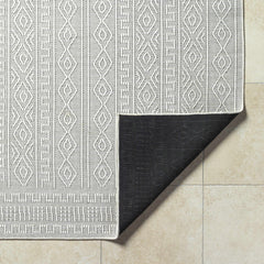 Nuela Light Gray Outdoor Area Rug - Clearance - Ornate Home