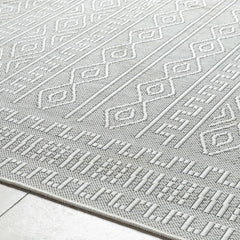 Nuela Light Gray Outdoor Area Rug - Clearance - Ornate Home
