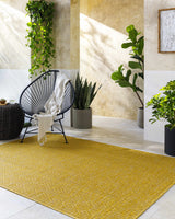 Nuela Mustard Outdoor Area Rug - Clearance - Ornate Home
