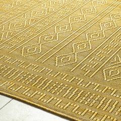 Nuela Mustard Outdoor Area Rug - Clearance - Ornate Home