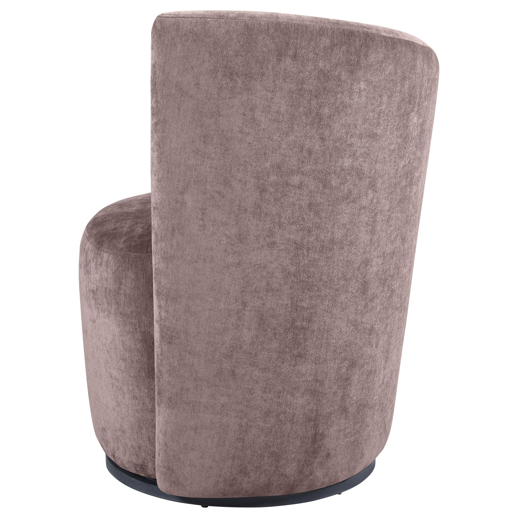 Nueva Blush Upholstered Swivel Chair Curved Backrest - Ornate Home