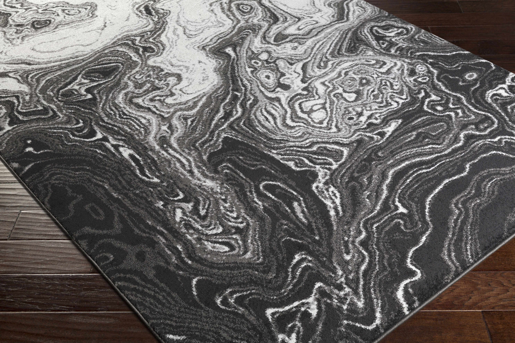 Nuevo Black Marble Carpet - Clearance - Ornate Home