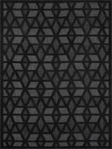 Nuri Black Outdoor Rug - Clearance - Ornate Home
