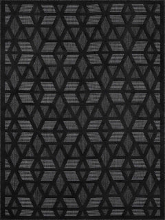 Nuri Black Outdoor Rug - Clearance - Ornate Home