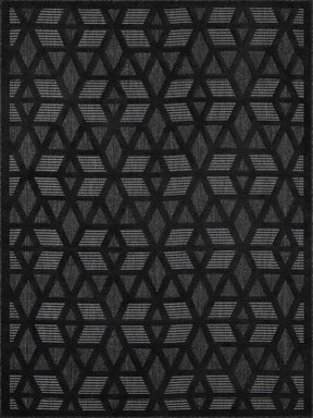 Nuri Black Outdoor Rug - Clearance - Ornate Home