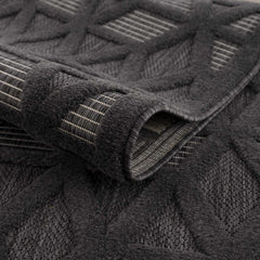 Nuri Black Outdoor Rug - Clearance - Ornate Home