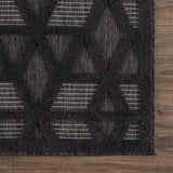 Nuri Black Outdoor Rug - Clearance - Ornate Home