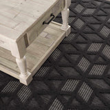 Nuri Black Outdoor Rug - Clearance - Ornate Home
