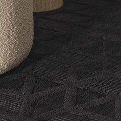 Nuri Black Outdoor Rug - Clearance - Ornate Home
