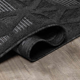 Nuri Black Outdoor Rug - Clearance - Ornate Home