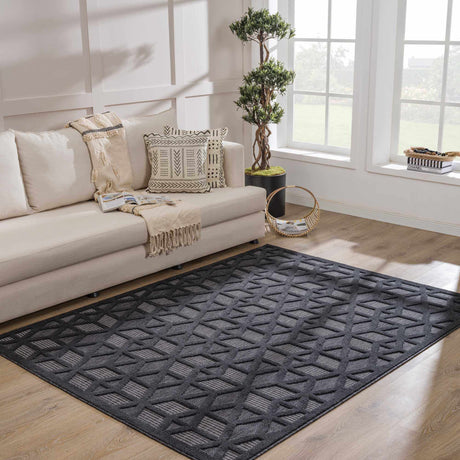 Nuri Black Outdoor Rug - Ornate Home