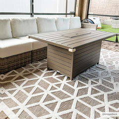 Nuri Tan Outdoor Rug - Clearance - Ornate Home