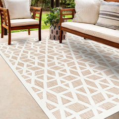 Nuri Tan Outdoor Rug - Clearance - Ornate Home