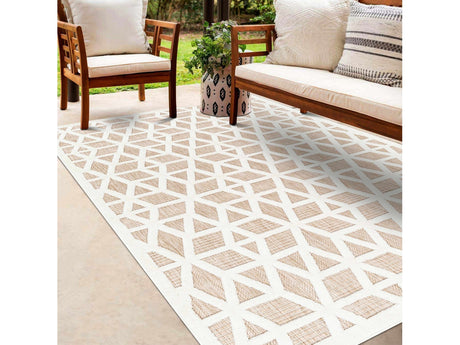Nuri Tan Outdoor Rug - Ornate Home
