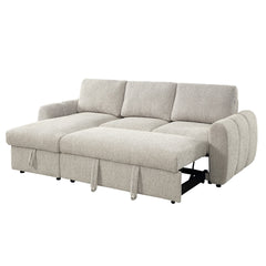 Nuriel Beige Reversible Sectional Sofa W/Sleeper & Storage - Ornate Home