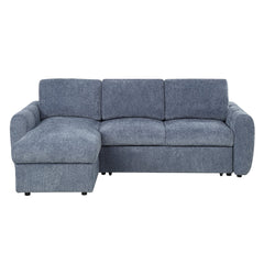 Nuriel Blue Reversible Sectional Sofa W/Sleeper & Storage - Ornate Home