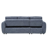 Nuriel Blue Reversible Sectional Sofa W/Sleeper & Storage - Ornate Home