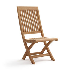 Nusa Natural Folding Armless Chair - Ornate Home