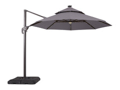 Nuti Gray Round Umbrella - Ornate Home