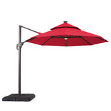 Nuti Red Round Umbrella w/Base - Ornate Home