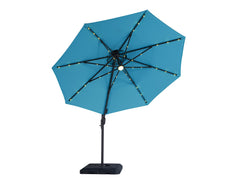 Nuti Teal Round Umbrella w/ Base - Ornate Home