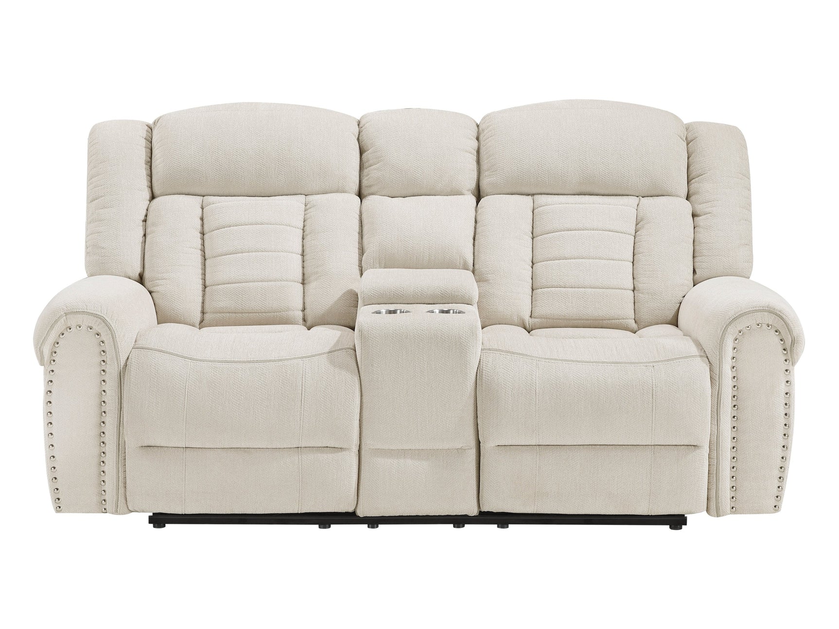 Nutmeg Beige Double Reclining Loveseat - Ornate Home