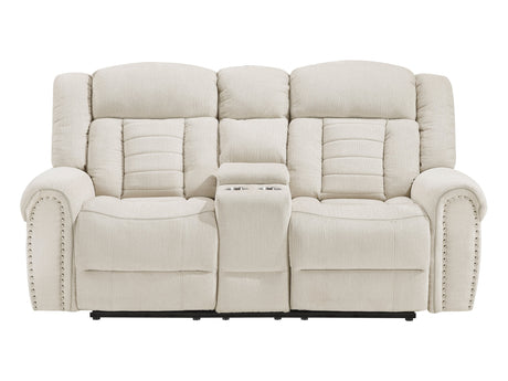 Nutmeg Beige Double Reclining Loveseat - Ornate Home