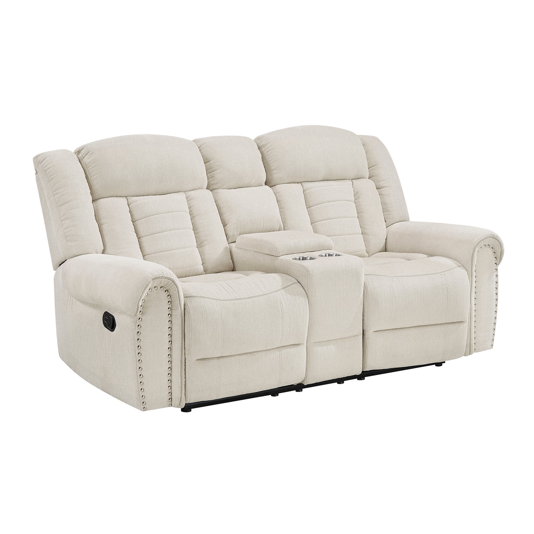 Nutmeg Beige Double Reclining Loveseat - Ornate Home