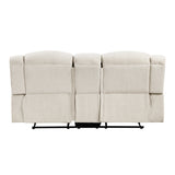 Nutmeg Beige Double Reclining Loveseat - Ornate Home