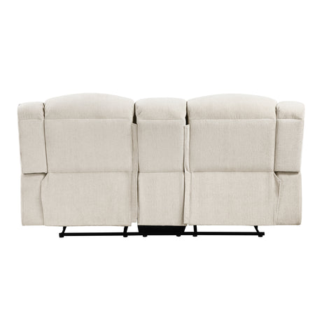Nutmeg Beige Double Reclining Loveseat - Ornate Home