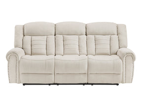 Nutmeg Beige Double Reclining Sofa - Ornate Home