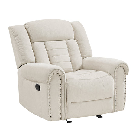 Nutmeg Beige Glider Reclining Chair - Ornate Home
